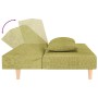 Sofá cama de 2 plazas con dos almohadas tela verde de , Sofás - Ref: Foro24-375894, Precio: 245,46 €, Descuento: %
