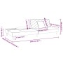 Sofá cama de 2 plazas con dos almohadas tela color vino de , Sofás - Ref: Foro24-375896, Precio: 241,18 €, Descuento: %