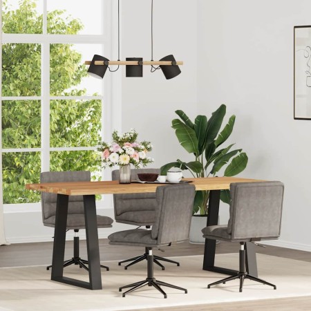 Sillas de comedor 4 unidades cuero sintético gris de , Sillas de comedor - Ref: Foro24-3315677, Precio: 247,17 €, Descuento: %