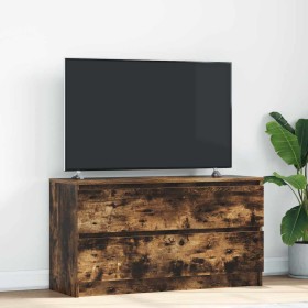 Mueble de TV madera de ingeniería roble ahumado 100x35x54 cm de , Muebles TV - Ref: Foro24-861809, Precio: 86,10 €, Descuento: %