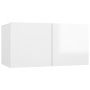 Muebles de salón TV 4 pzas madera ingeniería gris brillo de , Muebles TV - Ref: Foro24-3079269, Precio: 166,91 €, Descuento: %