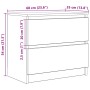 Mueble para TV madera contrachapada blanco 60x35x54 cm de , Muebles TV - Ref: Foro24-861778, Precio: 65,33 €, Descuento: %