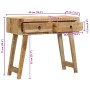 Mesa consola madera maciza de mango rugosa 90x32x75 cm de , Mesas auxiliares - Ref: Foro24-4104519, Precio: 186,29 €, Descuen...