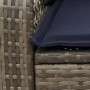 Silla mecedora de jardín con cojines ratán sintético gris de , Sillas de jardín - Ref: Foro24-4104200, Precio: 113,43 €, Desc...