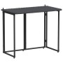 Mesa de jardín plegable de ratán sintético negra 90x51x75 cm de , Mesas de jardín - Ref: Foro24-4108254, Precio: 84,00 €, Des...