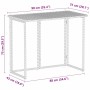 Mesa de jardín plegable de ratán sintético negra 90x51x75 cm de , Mesas de jardín - Ref: Foro24-4108254, Precio: 84,00 €, Des...