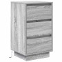 Mesilla de noche con luces LED sonoma gris 38x34x65 cm de , Mesitas de noche - Ref: Foro24-861306, Precio: 80,17 €, Descuento: %