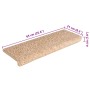Alfombrilla escalera 30 uds 65x21x4 cm doradas de , Alfombrillas para escalones - Ref: Foro24-3365834, Precio: 152,34 €, Desc...