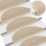 Alfombra autoadhesiva escalera sisal 30 uds 56x17x3 cm Berber de , Alfombrillas para escalones - Ref: Foro24-3365869, Precio:...