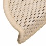 Alfombra autoadhesiva escalera sisal 30 uds 56x17x3 cm Berber de , Alfombrillas para escalones - Ref: Foro24-3365869, Precio:...