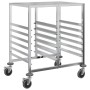 Carro con bandejas y 12 contenedores GN 75x55x87 cm de , Carros de cocina y comedor - Ref: Foro24-4108074, Precio: 185,23 €, ...