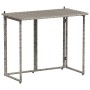Mesa de jardín plegable gris 90x51x75 cm ratán sintético de , Mesas de jardín - Ref: Foro24-4108256, Precio: 81,66 €, Descuen...