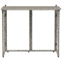 Mesa de jardín plegable gris 90x51x75 cm ratán sintético de , Mesas de jardín - Ref: Foro24-4108256, Precio: 81,66 €, Descuen...