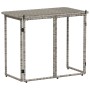 Mesa de jardín plegable gris 90x51x75 cm ratán sintético de , Mesas de jardín - Ref: Foro24-4108256, Precio: 81,66 €, Descuen...