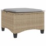 Taburetes de jardín con cojines 2 uds beige 55x55x36 cm de , Otomanas de exterior - Ref: Foro24-4108249, Precio: 114,77 €, De...