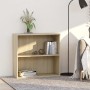 Estantería de madera de ingeniería roble Sonoma 80x30x76,5 cm de , Librerías y estanterías - Ref: Foro24-801002, Precio: 49,8...
