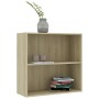 Estantería de madera de ingeniería roble Sonoma 80x30x76,5 cm de , Librerías y estanterías - Ref: Foro24-801002, Precio: 49,8...
