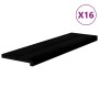 Peldaños de escalera 16 uds madera maciza roble marrón oscuro de , Alfombrillas para escalones - Ref: Foro24-3283057, Precio:...
