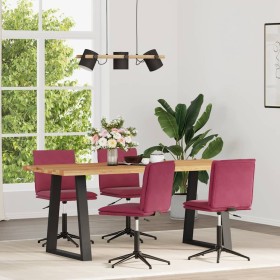 Sillas de comedor 4 unidades terciopelo rojo tinto de , Sillas de comedor - Ref: Foro24-3315642, Precio: 221,18 €, Descuento: %