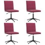 Sillas de comedor 4 unidades terciopelo rojo tinto de , Sillas de comedor - Ref: Foro24-3315642, Precio: 221,18 €, Descuento: %