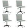 Sillas de comedor 4 unidades terciopelo gris claro de , Sillas de comedor - Ref: Foro24-3315637, Precio: 223,08 €, Descuento: %