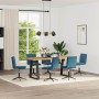 Sillas de comedor 6 unidades terciopelo azul de , Sillas de comedor - Ref: Foro24-3315707, Precio: 330,57 €, Descuento: %