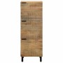 Aparador alto madera maciza de mango marrón 40x33x110 cm de , Almacenamiento para CD y DVD - Ref: Foro24-4017749, Precio: 196...
