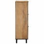 Aparador alto madera maciza de mango marrón 40x33x110 cm de , Almacenamiento para CD y DVD - Ref: Foro24-4017749, Precio: 196...
