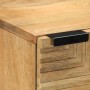Aparador alto madera maciza de mango marrón 40x33x110 cm de , Almacenamiento para CD y DVD - Ref: Foro24-4017749, Precio: 196...