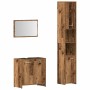 Juego de muebles de baño 3 piezas madera ingeniería envejecida de , Muebles de baño - Ref: Foro24-3328561, Precio: 159,03 €, ...