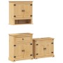 Juego de muebles de baño Corona 3 pzas madera maciza pino de , Muebles de baño - Ref: Foro24-3334638, Precio: 324,11 €, Descu...