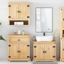 Juego de muebles de baño Corona 3 pzas madera maciza pino de , Muebles de baño - Ref: Foro24-3334638, Precio: 324,11 €, Descu...