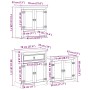 Juego de muebles de baño Corona 3 pzas madera maciza pino de , Muebles de baño - Ref: Foro24-3334638, Precio: 324,11 €, Descu...