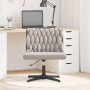 Silla oficina giratoria tejido imitación lana rizada gris claro de , Sillas - Ref: Foro24-4105397, Precio: 112,13 €, Descuent...