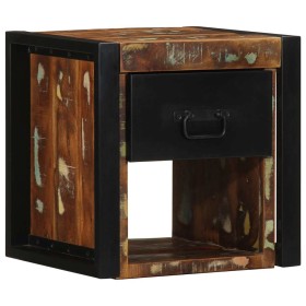 Mesilla de noche multicolor 40x35x40 cm madera maciza reciclada de , Mesitas de noche - Ref: Foro24-4015950, Precio: 84,26 €,...