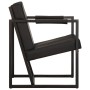 Sillón de cuero auténtico negro en Sillones | Comprar online en Foru.es
