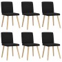 Sillas de comedor giratorias 6 unidades tela negras de , Sillas de comedor - Ref: Foro24-3315546, Precio: 296,00 €, Descuento: %
