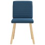 Sillas de comedor 6 unidades tela azul de , Sillas de comedor - Ref: Foro24-3315552, Precio: 296,00 €, Descuento: %