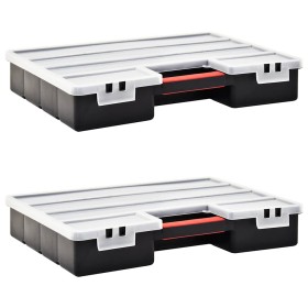 Caja compartimentos 2 uds divisores plástico 460x325x80 mm de , Cajas de herramientas - Ref: Foro24-146272, Precio: 34,68 €, ...
