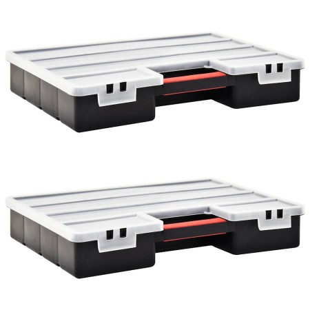 Caja compartimentos 2 uds divisores plástico 460x325x80 mm de , Cajas de herramientas - Ref: Foro24-146272, Precio: 34,68 €, ...