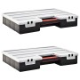Caja compartimentos 2 uds divisores plástico 460x325x80 mm de , Cajas de herramientas - Ref: Foro24-146272, Precio: 34,68 €, ...