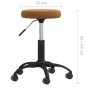 Silla de oficina giratoria de terciopelo marrón de , Sillas de oficina - Ref: Foro24-333172, Precio: 52,33 €, Descuento: %