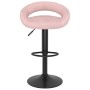 Taburetes de cocina 2 unidades terciopelo rosa de , Taburetes de cocina - Ref: Foro24-333274, Precio: 110,93 €, Descuento: %