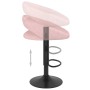 Taburetes de cocina 2 unidades terciopelo rosa de , Taburetes de cocina - Ref: Foro24-333274, Precio: 110,93 €, Descuento: %
