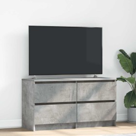 Mueble de TV madera de ingeniería gris hormigón 100x35x54 cm de , Muebles TV - Ref: Foro24-861799, Precio: 87,25 €, Descuento: %