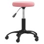 Silla de oficina giratoria de terciopelo rosa de , Sillas de oficina - Ref: Foro24-333179, Precio: 56,54 €, Descuento: %