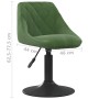 Taburete de cocina de terciopelo verde oscuro de , Taburetes de cocina - Ref: Foro24-335319, Precio: 85,16 €, Descuento: %