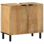 Conjunto de muebles de baño 5 piezas madera maciza mango marrón de , Muebles de baño - Ref: Foro24-3310009, Precio: 523,33 €,...