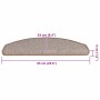 Alfombrilla escalera 20 uds marrón claro 65x24x4 cm de , Alfombrillas para escalones - Ref: Foro24-3365791, Precio: 98,93 €, ...