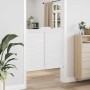 Puertas batientes diseño de lamas 2 par blanco 100x100 cm de , Puertas para el hogar - Ref: Foro24-4107147, Precio: 154,59 €,...